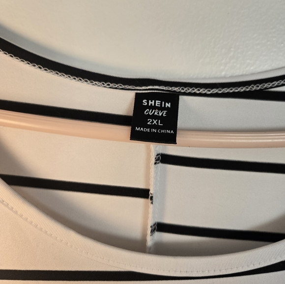 Shein Womens floral print Stripe Dress Plus size XXL - Picture 4 of 4